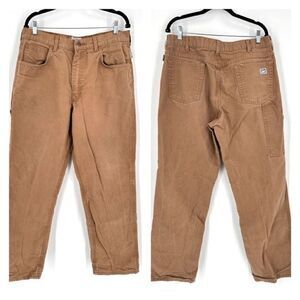 Tyndale Mens Welding Flame Resistant Canvas Pants Jeans Brown Tan Size 38W x 34L